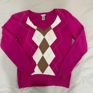 Hot Pink Cardigan Sweater
